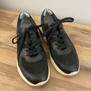 Everlane The Trainer Project O Black Suede Leather Sneakers